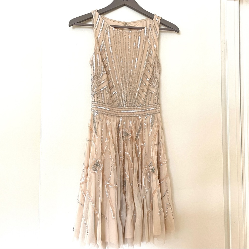 Aidan Maddox Cocktail Embellished Dress
